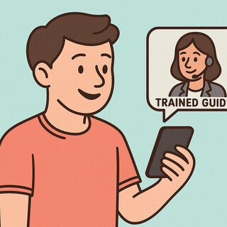 Work with a trained guide